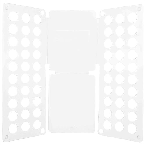 HGDNNDEOP T-förmiger Wäschefalter, Kleiderfaltbrett, Mehrfarbig, for Kinder und Erwachsene(White,Adult)