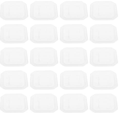 DOITOOL Sottovasi Quadrati Trasparenti in Plastica Spessa per Piante da Interno e Balcone, Set da 30 Vassoi Piccoli per Vaso, Protezione Antigoccia per Piante Grasse e Fioriere