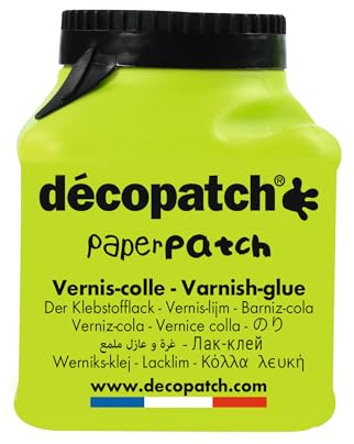 Décopatch – Ref PP150AO – PaperPatch glansigt lim – 180 g badkar – formellt med lack, ingen indragning eller skrynkling, barnsäker och matsäker, lämplig för trä, metall, plast och mer.
