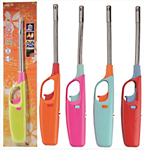 PROF ALLUME GAZ FLEXIBLE BRIQUET ÉLECTRONIQUE ROUGE