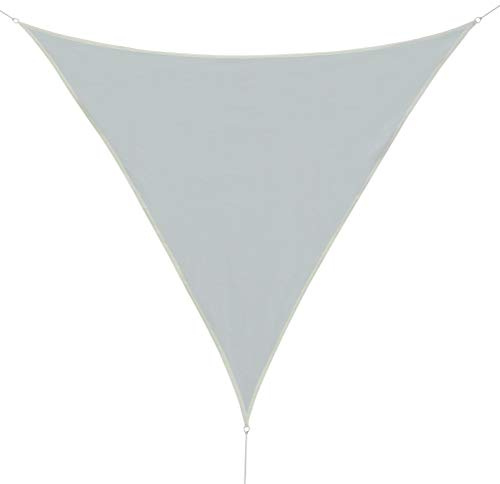 Outsunny Tenda a Vela Triangolare Tessuto Leggero 90% UV 5x5x5m Crema