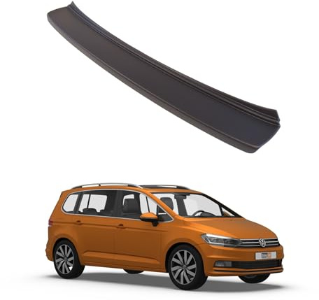 Travall Ladekantenschutz Kofferraum für VW Touran (2015-) Selbstklebend Kratzschutz 100% Perfekte Passform Stoßstangenschutz, Einfache Montage Schwarzer ABS-Kunststoff für den Kofferraum Ladekant