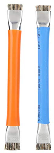 Cepillo de Limpieza para Placa Base de Teléfono 2 Piezas, Cepillo Antiestático de Doble Cabezal, Cepillo con Cerda Ranurada para Teléfonos Móviles y Tablets