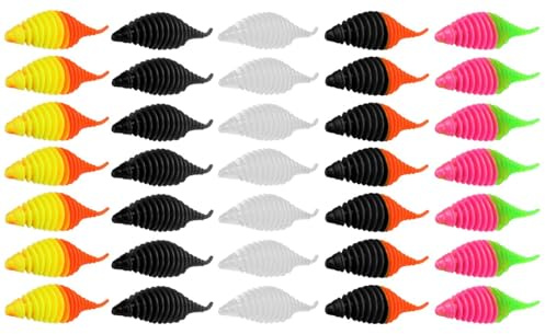 35 FTM Omura Baits Pongo Junior 4cm Knoblauch - Forellenköder, Gummiköder zum Forellenangeln, Gummijigs für Forelle