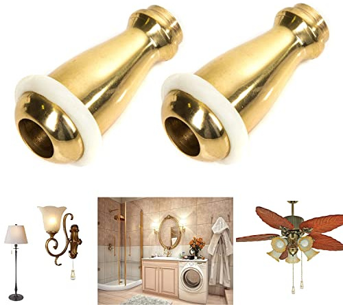 TERF® Solid Brass Cord Pull Handle Weight 45mm Use for Bathroom Shower Toilet Classic Light Switches Extractor Fans Roman Blinds Curtain - Pack of 2
