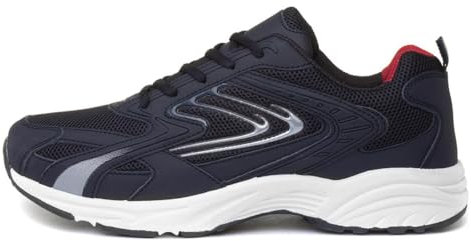 XL Men's Navy Lace Up Trainer - Size 7 UK - Blue