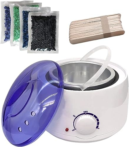 Waxing set Wachsmaschine Wachswärmer gerät, Wax Warmer mit Wachsperlen für Wachs Haarentfernung, Waxing Maschine Set, Wax Maschine für Wachs Haarentfernung Perlen
