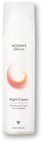 MOONYS® Night Cream - Intensive Nachtpflege mit Retinol & Ceramiden | Nachtcreme Gesicht Männer & Frauen | Face Moisturizer | Anti-Falten Creme | Vegan | 75ml