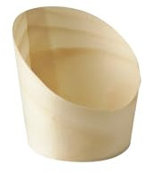 PAPSTAR 500 vasos para aperitivos de madera pura, diámetro de 5,5 cm, 6,5 cm