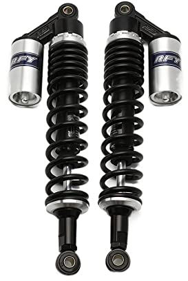 HJIOOP Motorrad-StoßDäMpfer Universal 400 mm 15 3/4 Zoll;Motorrad Air Shock Absorber Hinterradaufhängung Quad Scooter Dirt Bike Motor Fallschutz Motorrad Federbein (Color : 1)