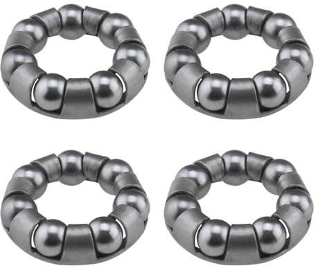YINETTECH 4 pcs Vélo Roulement À Billes Retainer 7 Balles Vélo Réparation Accessoires Roulement À Billes Vélo Roulement À Billes pour Vélo Roue Avant Support De Roulement À Billes, 1/4 X 7 Balles