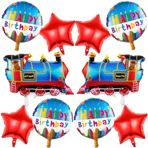 KOBOKO Globos de tren de cumpleaños