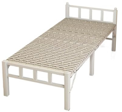 Klappbett mit Matratze Dicker Metallrahmen Stabil und Tragfähig Faltbar Gästebett Platz Sparen für Erwachsene Outdoor Indoor(180 * 90 * 40cm)