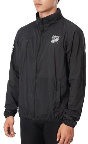 ROCKBROS Road to Sky Fahrradjacke Herren Damen Windjacke Lange | Winddicht Atmungsaktiv, Radjacke Für Radfahren Joggen Wandern Rennrad MTB