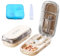 VEGCOO Coupe-Comprimé, Coupe Cachet pour Pilules Multiples, Séparateur de Comprimés Portable Pour Fendre Vos Pilules Et Transporter Vos Médicaments