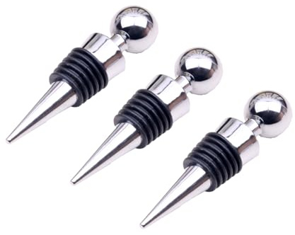 HUATEEN Flaschenverschluss,3 PCS Weinflaschenverschlüsse Universal Wiederverwendbare Weinverschluss Wein verschluss für Champagner,Prosecco,Bier Spirituosen