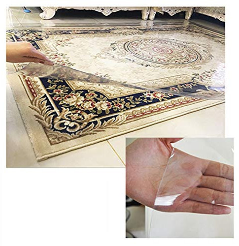 MINGX Tappetino Sedie Sottopiatto Protezione Pavimento Tappeto Trasparente Impermeabile Resistente all'Usura Facile Pulire Tovaglie Copertura, Personalizzabile (1.6mm,90x150cm)