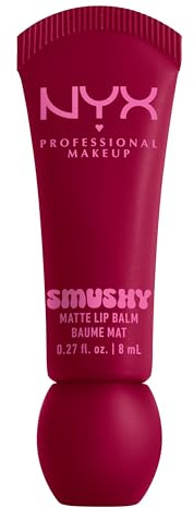 NYX Professional Makeup Balsamo Labbra Profumato, Labbra Morbide e Idratate, Effetto Soft Matte, Con Polvere di Riso di Mochi e Ceramidi, Smushy Matte, Tonalità: Squeeze N' Sizzle, 8 ml