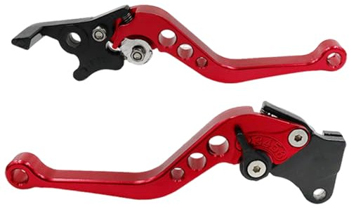 Générique Rouge 2 Pièces Poignée De Frein Moto Alliage D'aluminium Leviers D'embrayage Ensemble Réglable Pour Moto