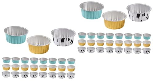 Holibanna 2 Set Pirottini Per Cupcake Stampo Da Forno Usa E Getta Per Muffin Resistente Alle Temperature E Antiaderente Per Feste E Picnic 30 Pezzi * 2