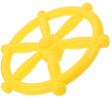 TOYANDONA Timone Giocattolo Per Nave Pirata Volante Per Ragazzo Ragazza Ragazza Per Set Da Gioco Da Giardino Casetta Sull Albero e Casette Gioco Facile Installare Giallo