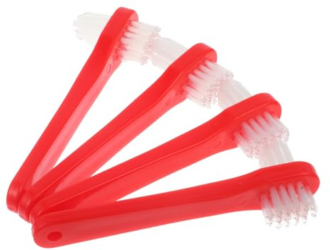 Gogogmee 4 pièces Brosse à Dents Dentier Brosse de Nettoyage Portable pour Prothèses Dentaires