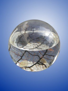 EcoSphere - Mittlere Kugel Durchmesser 13 cm - doppeltes Volumen und doppelte Anzahl Garnelen von SS - nach einer Technologie der NASA