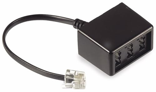 Analog Adapter/ Splitter RJ11 Stecker Western auf TAE NFN-Buchse 0,15m