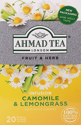 Ahmad Tea - Camomile & Lemongrass Tea Infusion 20 Bags - 30g
