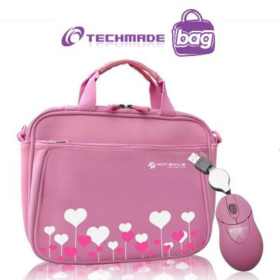KIT BORSA PER NETBOOK + MOUSE NS-065-PIK ROSA