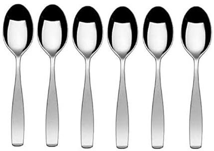 Mikasa 5155809 Satin Loft Stainless Steel Teaspoon, Set of 6