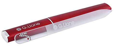 G.Liane Nagelfeile-Glasnagelfeile Mit Kristallen Und Etui(Red Highheel) | Kristall Glasfeile Maniküre Pediküre Nagelpflege Geschenkset Für Frauen Männer