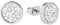 s.Oliver Ohrstecker Edelstahl Damen Ohrschmuck, mit Kristall, 1 cm, Silber, Kommt in Schmuck Geschenk Box, 2022661