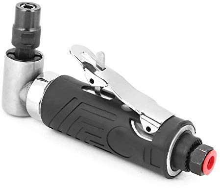 Hyuduo AG-315 1 / 4BSP Winkel Die Grinder 90 Grad Pneumatische Werkzeuge Professionelle Air Die Grinder Schleifmaschine Mini Luftkompressor Werkzeug Pneumatische Graviermaschine