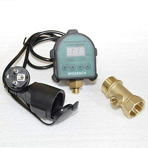 2 in 1 Elektronischer Druckschalter + Trockenlaufschutz für Hauswasserwerk WEISBACH