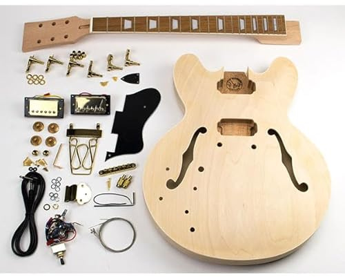 Linkshänder-Gitarren-Bausatz: E - Semi Hollow-Stil