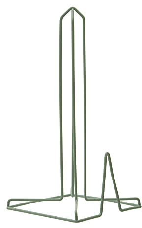 Premier Housewares Functional Green Finish Kitchen Roll Holder | Stylish Paper Towel Roll Holder For Kitchen | Freestanding Convenience Roll Holder For Efficient Cleaning