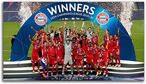 5D Diamant Painting Set FüR Erwachsene Und Kinder Sport Bayern München Fußballmeisterschaft Bild DIY Diamond Painting Kristall Strass Diamant Stickerei GemäLde 15.7x19.7(40x50cm) Kein Rahmen