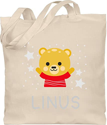 Geschenk mit Namen personalisiert by Shirtracer - Baumwolltasche - Bären - Bär und Dein Name