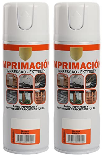 H HANSEL HOME Pintura Spray Imprimación Blanco 400 Ml - Pack de 2 Unidades