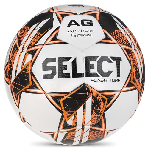 Select Flash Turf FIFA Basic V23 Ball Flash Turf WHT-BLK, Unisex Footballs, White, 5 EU