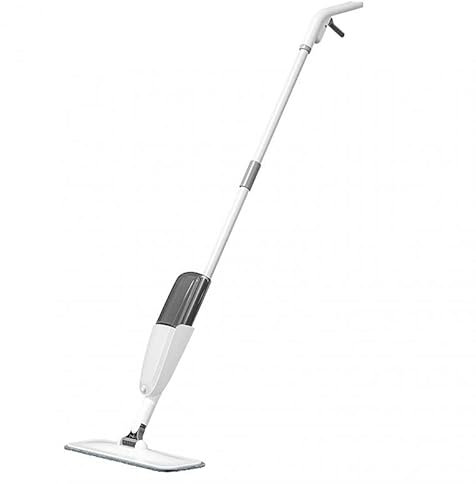 trapeador de vapor Fregona con pulverizador, juego de escobas, fregona mágica, fregonas planas for suelo de madera, herramienta de limpieza for el hogar, con almohadillas de microfibra reutilizables,