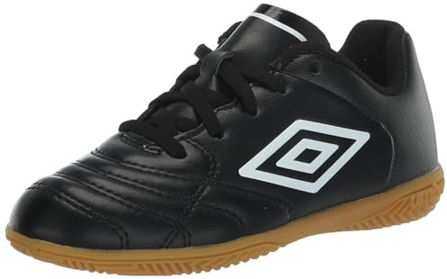 Umbro Jungen Classico XI IC Jr. Soccer Hallenschuh, Schwarz/Weiß, 34 EU