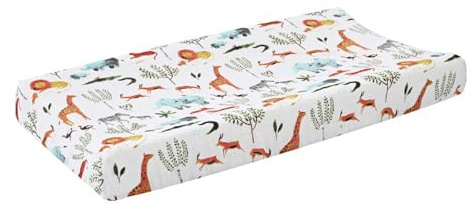 Sábanas cambiadoras - Fundas y almohadillas para cambiador de pañales suaves de algodón elástico y transpirable,Las sábanas para cambiar pañales se ajustan almohadillas de 32 X 16 Honhoha