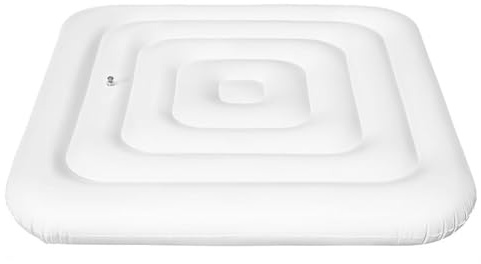 Générique A*B Couverture de Spa Gonflable, Couvercle De Bain à Remous Gonflable avec Valve de gonflage et de dégonflage Rapide et Facile, Coupe Vent, résistant à la Pluie, à la Neige (Carré 135cm)