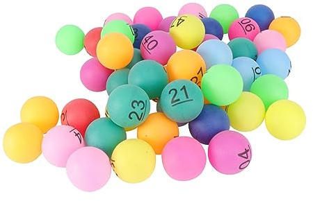 Parliky 100stücke Bunte Nummern Bälle Digital Tischtennisbälle Für Partyspiele Raffle Und Verlosungen Bruchsicher Und Leicht Zu Halten Für Aktivitäten Und Versammlungen
