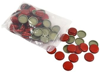 ERPEL Tappi a corona rossa, 100 pezzi, confezione piccola