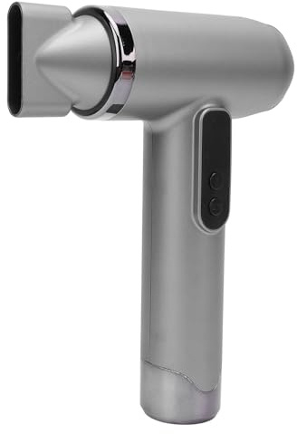 Sladdlös Hårfön, 200W 100000rpm Höghastighets Snabbtorkande Fön med Munstycke, 15000mAh USB Uppladdningsbar Resehårtork, Låg ljudnivå, för Kvinnor, Barn Utomhus (3)