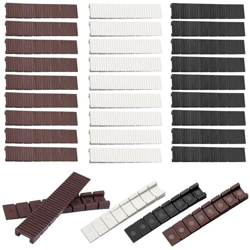 30 Pezzi Cunei per Mobili 8 x 20 x 98 mm, Spessori in Plastica con Punti di Rottura Teorici Integrati, Zeppe di Compensazione per Arresto
