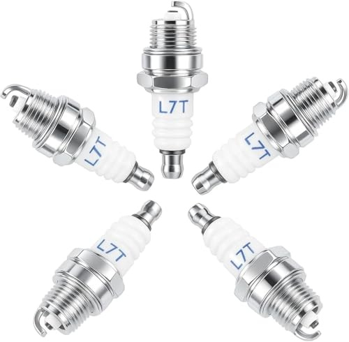 Zündkerze L7T Universal Ersatz für NGK BPMR7A, B6HS, B4-LM und Bo-sch WSR6F | WSR5F & Weitere Typen, für Rasenmäher Kettensäge Pinselschneider Garten Strimmer Trimmer, 3 Stück